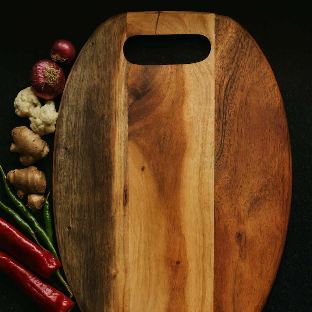 Premium Reversible Acacia Cutting Board /Platter – 14.5 × 10.5 in X 0.5 inch