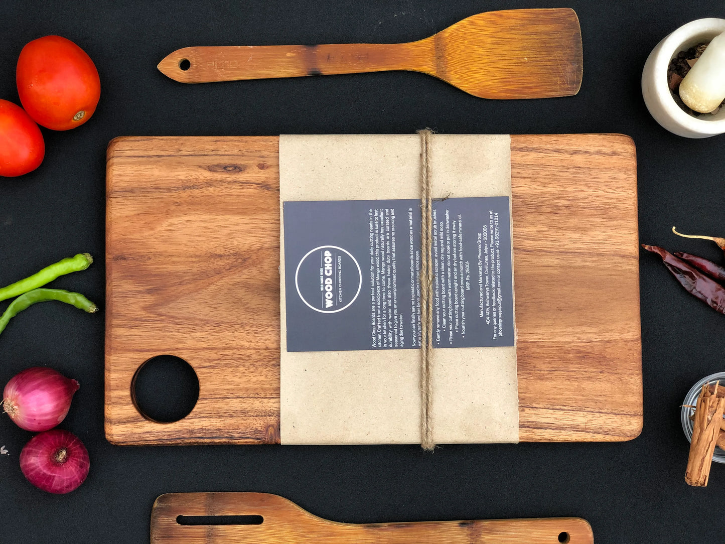 Single Piece Acacia Wood Cutting Board