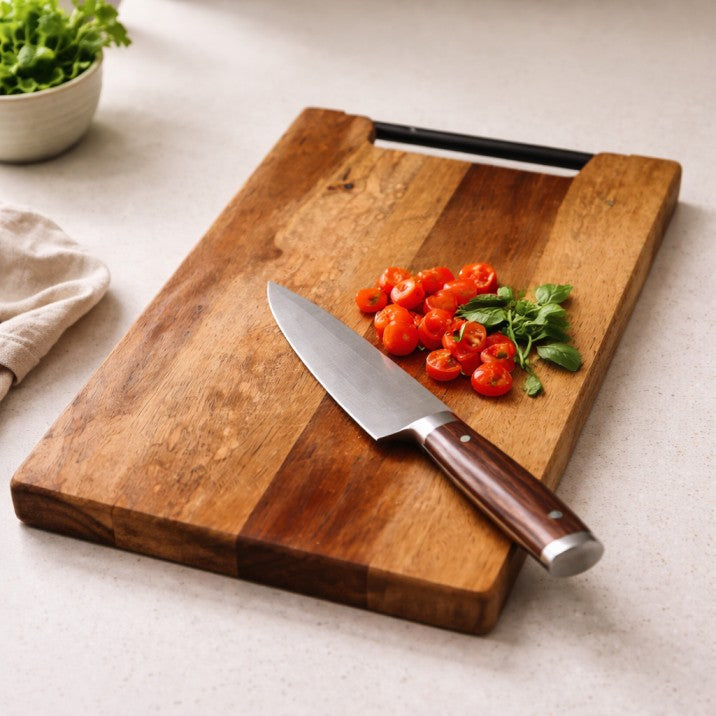 Solid Sheesham Wood Cutting Board for Daily Chopping