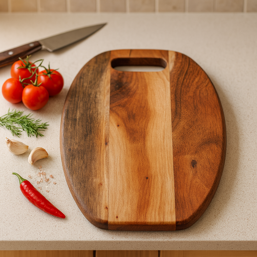 Premium Reversible Acacia Cutting Board /Platter – 14.5 × 10.5 in X 0.5 inch