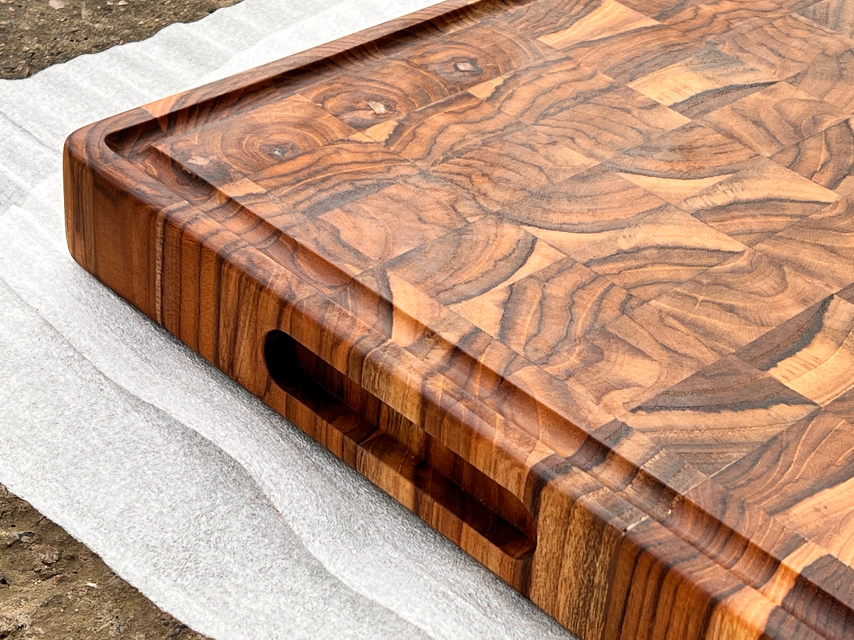 20 x 12 x 2 inch Teak End Grain Cutting Board