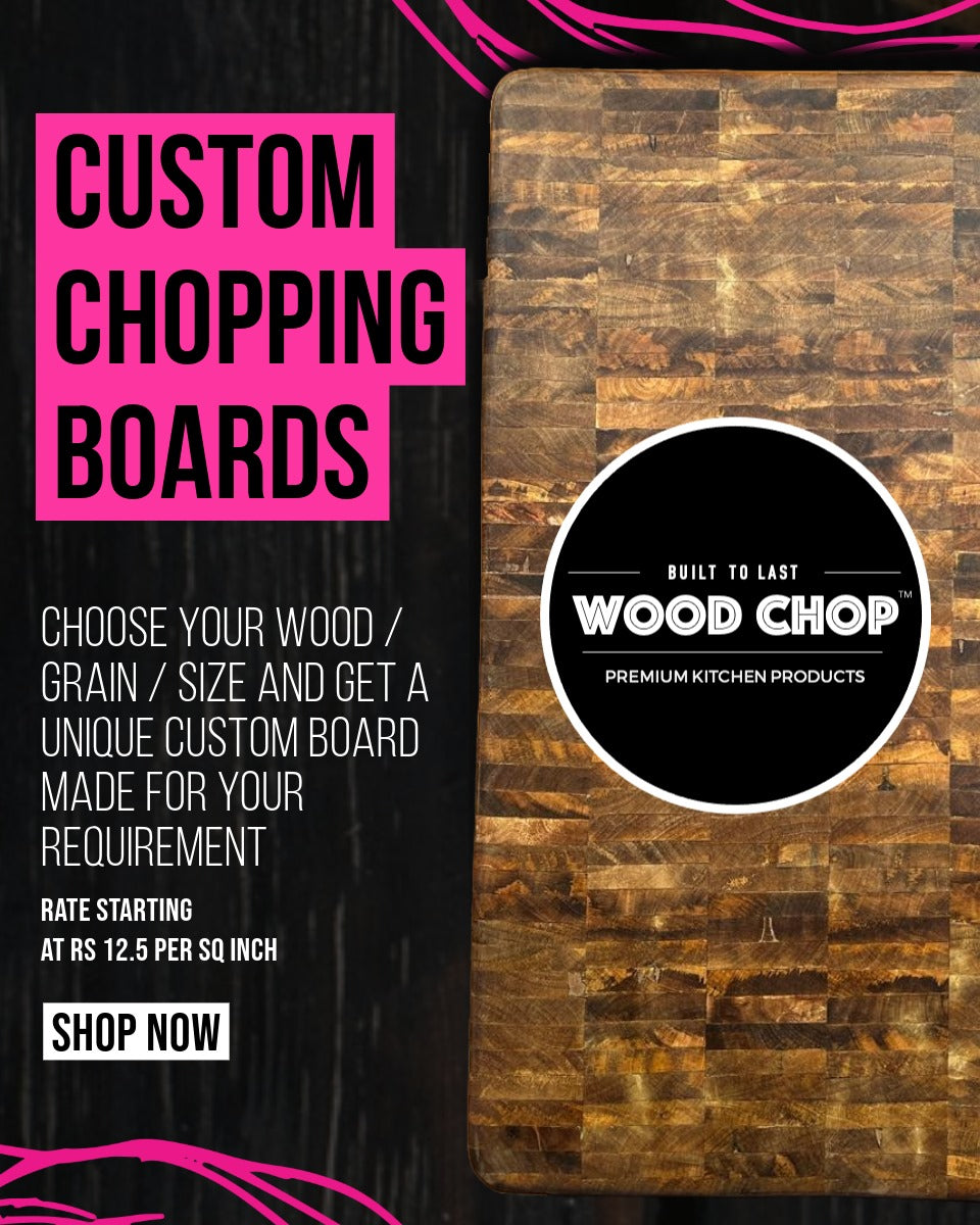 Top view of custom engraved wooden cutting board with couple’s names, perfect for wedding gifting.