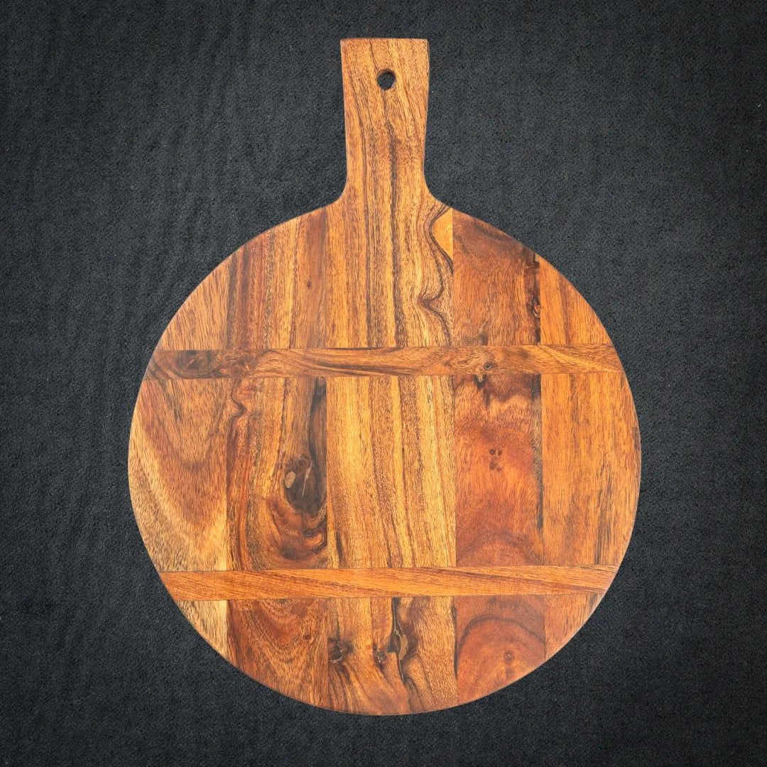 Side view of the board showing smooth edges and durable thickness.