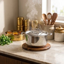 Wooden Pot Stand for Kitchen Counter