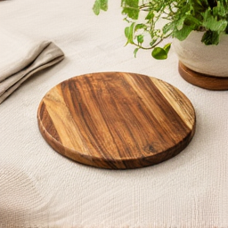 Solid Acacia Wood Heat Resistant Trivet