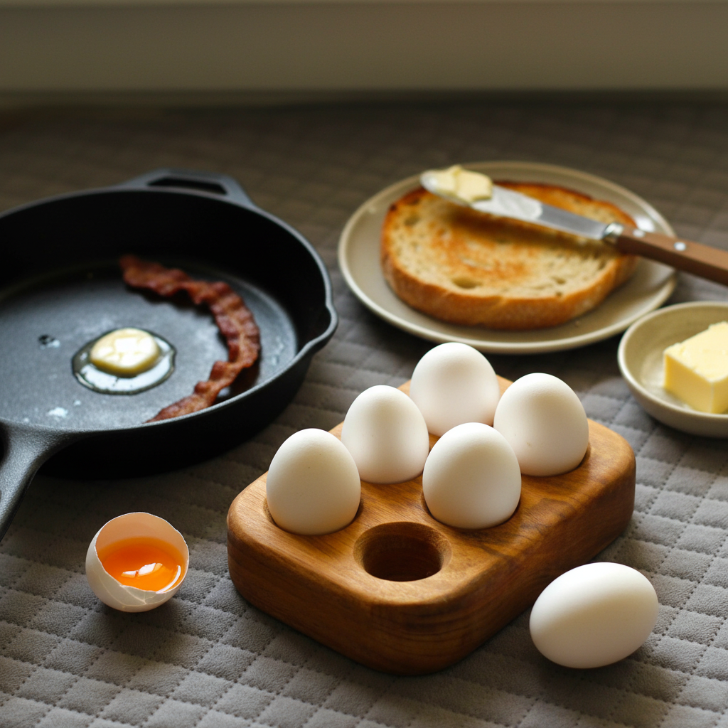 Solid Wood Egg Tray for 4/6/12 Eggs - Food Grade Finish