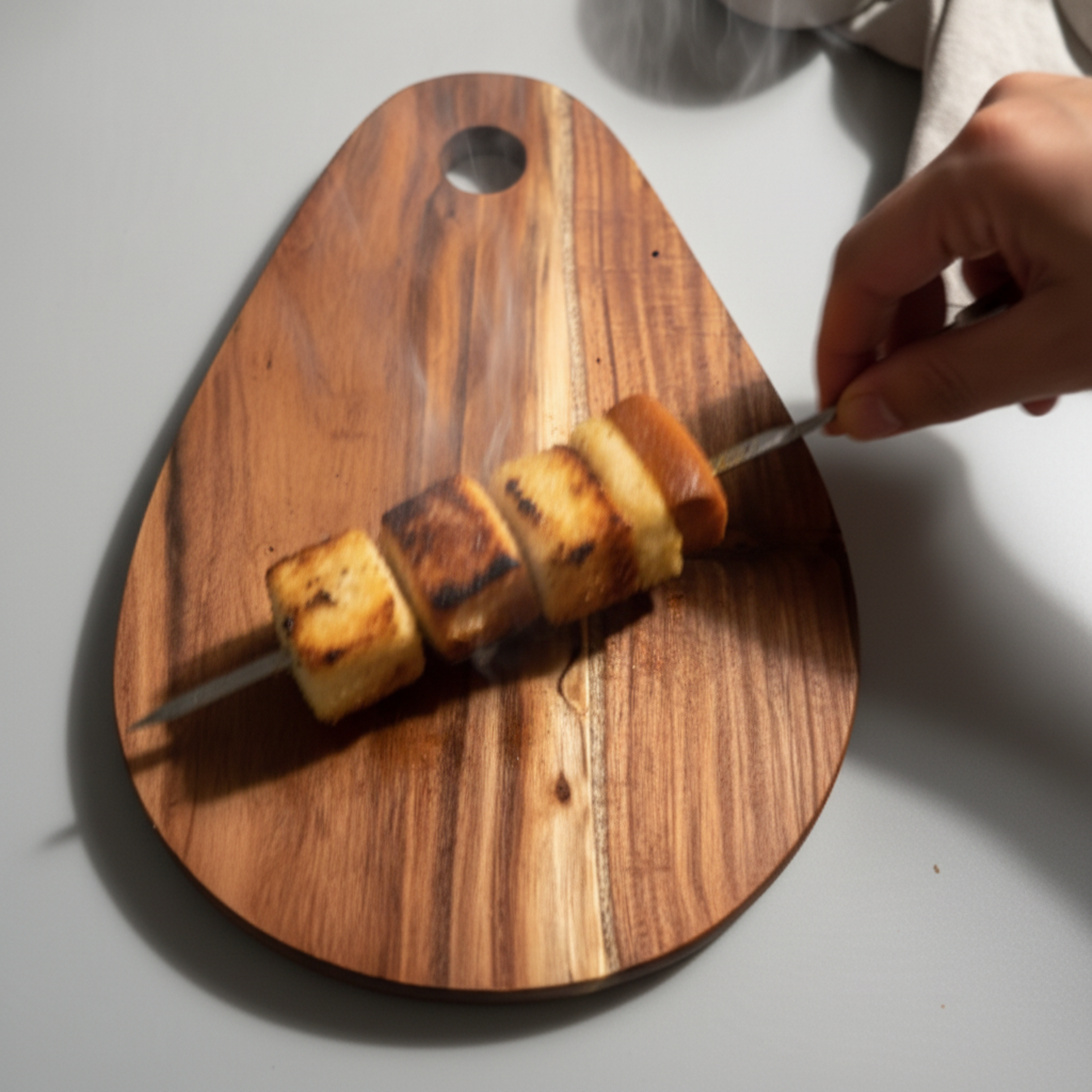 Oval Acacia Wood Platter for Serving & Gifting  - 30 cm Length x 22 cm Width x 0.5 cm Height