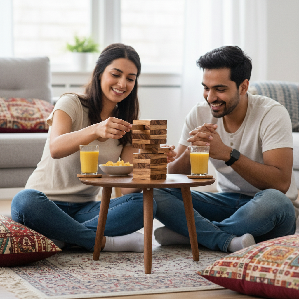 Classic Jenga in Solid Acacia Wood