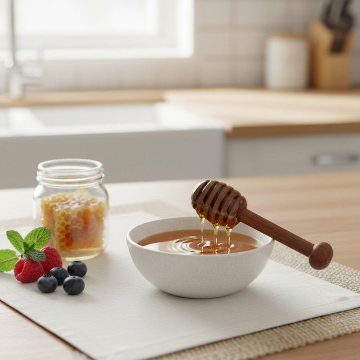 Handcrafted Acacia Wood Honey Dipper