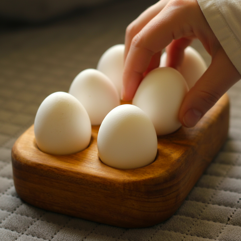 Solid Wood Egg Tray for 4/6/12 Eggs - Food Grade Finish
