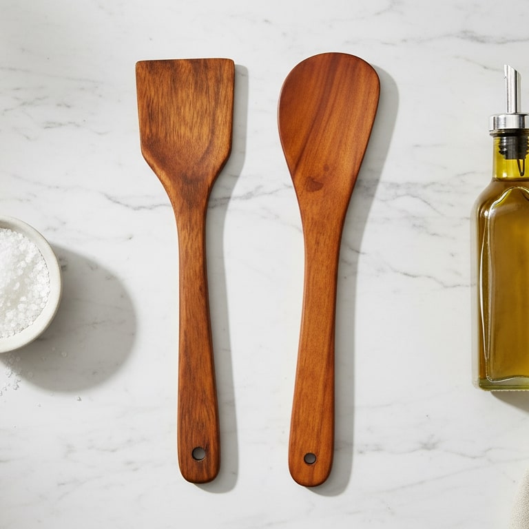 Wooden Spatula & Turner Set – Handcrafted Cooking Spoons